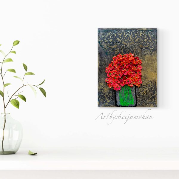 Gold, black, and a pop of neon orange