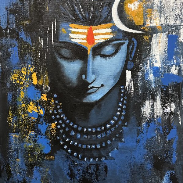 Shiva in Serene Blue